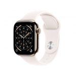 Apple Watch Series 11 GPS + Cellular 46mm Cassa Titanio Oro con Band Rosa Fard - S/M