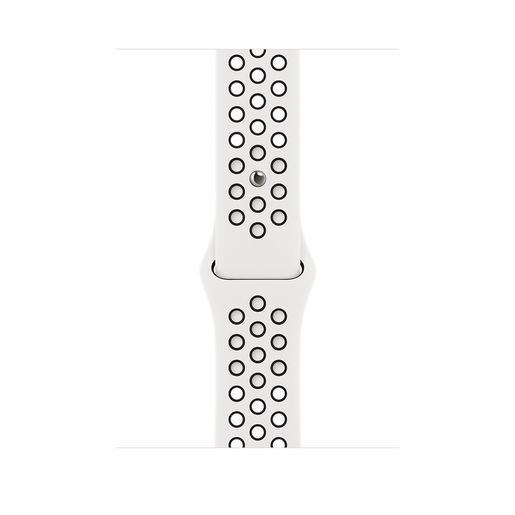 Apple Cinturino Nike Sport bianco ghiaccio/nero (45 mm)