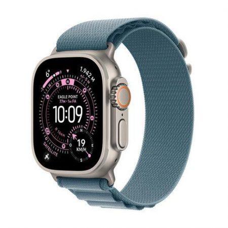 Apple Watch Ultra 3 GPS + Cellular 49mm Cassa Titanio con Alpine Loop Blu Chiaro – Medium