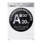 LG D4R9513TPWC Lavasciuga 13/7kg AI DD, Classe D, 1400 giri, TurboWash 360, Autodosaggio