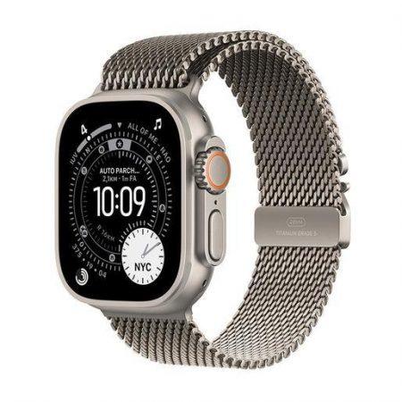 Apple Watch Ultra 3 GPS + Cellular 49mm Cassa Titanio Naturale con Loop in maglia Milanese Titanio – Large