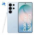 Samsung Galaxy S26 Ultra Smartphone AI, 256GB, Privacy Display integrato, Processore potente, Assistente Foto, Camera 200 MP, 5000 mAh, Sky Blue