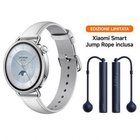 Xiaomi Watch S4 41mm + Jump Rope, White 3,35 cm (1.32'') AMOLED Digitale Argento