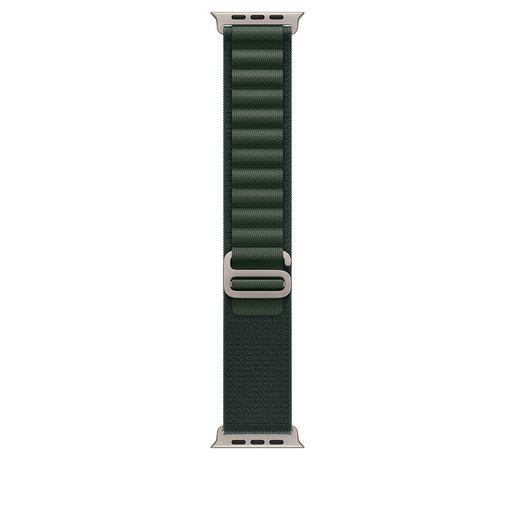 Apple Alpine Loop verde scuro (49 mm) - Large - Titanio naturale