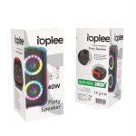 IOPLEE Cassa Speaker Verticale da Terra 40W - Nero