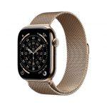 Apple Watch Series 11 GPS + Cellular 46mm Cassa Titanio Oro con Loop in maglia Milanese Oro - S/M