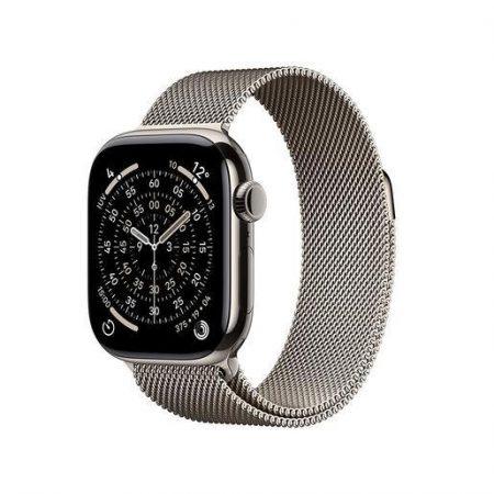 Apple Watch Series 11 GPS + Cellular 42mm Cassa Titanio con Loop in maglia Milanese