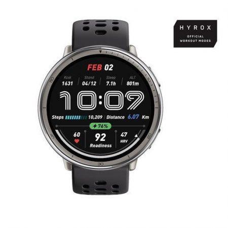 Amazfit Active 2 Round smartwatch e orologio sportivo display AMOLED 5 sistemi satellitari & mappe offline BioTracker™ 6.0 PPG per dati precisi su salute