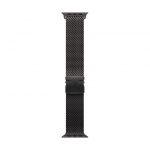 Apple Loop in maglia milanese in titanio nero (49 mm) - Medium
