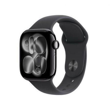 Apple Watch Series 11 GPS + Cellular 42mm Cassa Alluminio Jet Black con Sport Band Nero – S/M