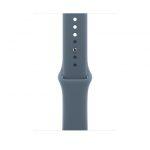 Apple Cinturino Sport blu salmastro (46 mm) - S/M