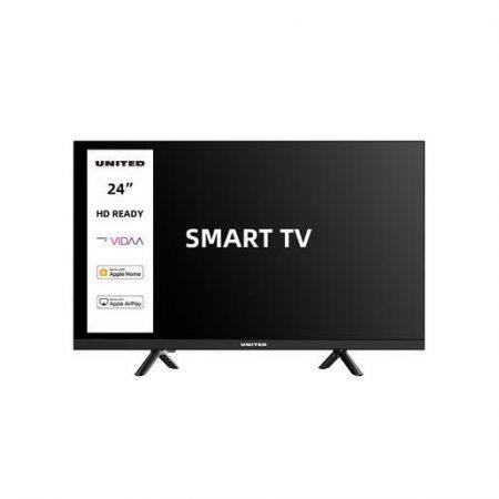 United UNLED24M10VDA SMART TV 24'' HD, Sistema operativo VIDAA, Triplo tuner DVBT2/C/S2 HEVC MAIN10, Dolby Audio, Parental Control