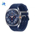 Samsung Galaxy Watch Ultra 2025 (Titanium Blue, LTE, 47mm) Smartwatch Galaxy AI, Design resistente agli urti, Batteria a lunga durata, Cassa in titanio d