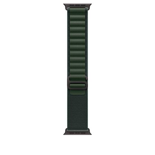 Apple Alpine Loop verde scuro (49 mm) - Small - Titanio nero