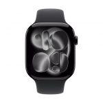 Apple Cinturino Sport nero (46 mm) - S/M