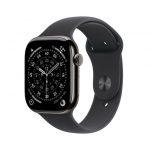 Apple Watch Series 11 GPS + Cellular 42mm Cassa Titanio Ardesia con Sport Band Nero - S/M