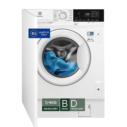 Electrolux Lavatrice Incasso Wd 7+4 Kg Classe D/B 1600 Giri MADE IN ITALY EW7W674BI