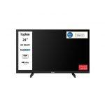 IOPLEE IOP24V2M10 TV 24'' HD, Triplo tuner DVBT2/C/S2, Certificato TivuSAT, Dolby Audio, Parental Control