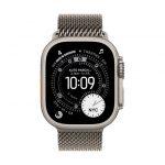 Apple Loop in maglia milanese in titanio naturale (49 mm) - Medium