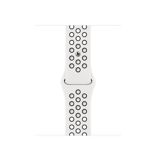 Apple Cinturino Nike Sport bianco ghiaccio/nero (41 mm)