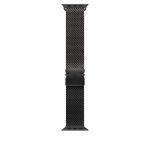 Apple Loop in maglia milanese in titanio nero (49 mm) - Small