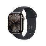 Apple Watch Series 10 Serie 10 GPS + Cellular 42mm Cassa in Titanio color Ardesia con Nero Sport Band - S/M