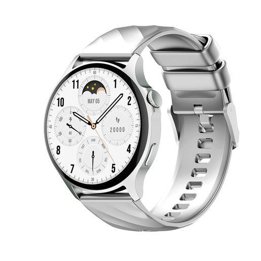 IOPLEE IOPEXTWATCH671GR smartwatch e orologio sportivo 3,63 cm (1.43'') AMOLED Digitale 466 x 466 Pixel Touch screen Argento