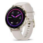 Garmin Venu 3S 3,05 cm (1.2'') AMOLED 41 mm Digitale 390 x 390 Pixel Touch screen Oro, Avorio Wi-Fi GPS (satellitare)