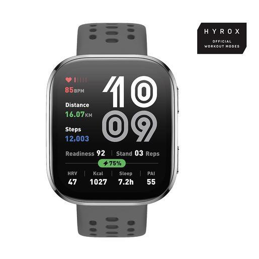 Amazfit Bip 6 Charcoal 5 cm (1.97'') AMOLED Digitale 390 x 450 Pixel Touch screen Argento GPS (satellitare)