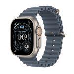 Apple Watch Ultra 3 GPS + Cellular 49mm Cassa Titanio con Cinturino Ocean Blu Salmastro