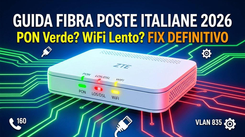 Guida Completa Problemi Modem Fibra Poste Italiane: Soluzioni FTTH FTTC 2026 1 poste