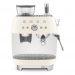 Smeg Macchina da Caffè Espresso Manuale con macinacaffè integrato 50's Style – Panna LUCIDO – EGF03CREU