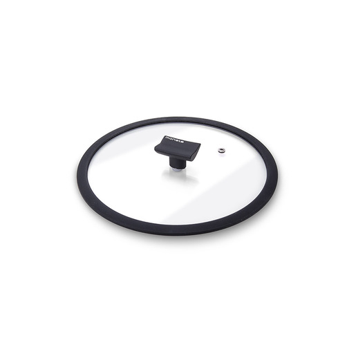 Moneta 0004124524 coperchio per pentola Rotondo Nero, Trasparente