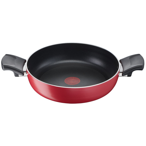 Lagostina Cucina Mediterranea, Tegame 2 Maniglie 26 cm, Antiaderente, Compatibile con Induzione e Gas, Indicatore di Calore