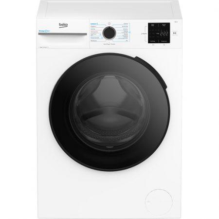 Beko b300 BMWUR8147EC: Lavatrice 8kg, classe A-10%, 1400giri, linea estetica NX, motore inverter, Display Touch, colore Bianco, oblò Nero, tecnologia Ene
