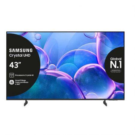 Samsung Crystal UHD 43'' UE43U7000FUXZT 4K, Processore Crystal 4K, HDR, Smart Experience, OTS Lite & Adaptive Sound, Metal Stream Design, Smart TV, 2025
