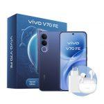 VIVO V70 FE + BUD 17,4 cm (6.83'') Doppia SIM Android 16.0 5G USB tipo-C 8 GB 512 GB 7000 mAh Blu