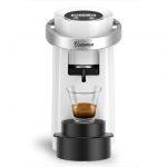 Caffè Borbone Bluemoon Macchina da Caffè a Cialde ESE 44mm – Multifunzione per Espresso, Infusi e Bevande Calde, Pressione 15 bar, Serbatoio 0.9L - Bianc