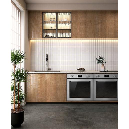 Luxury kitchen and brown counter cabinet, sink, dish washer, ove Smeg SF6400TVX forno 70 L Acciaio inox