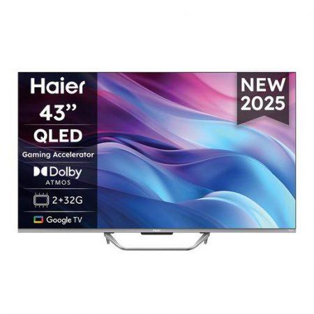 Haier Smart TV QLED 43” H43Q80FUX, 4K, Google TV, Dolby Vision, HDR10, Dolby Atmos, HDMI 2.1 x4, Bluetooth 5.1