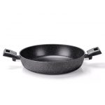 Moneta 0008730228 padella Rotondo Nero, Grigio
