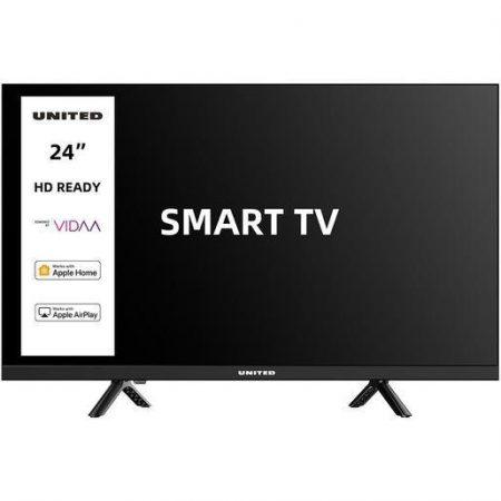 United UNLED24M10VDA SMART TV 24'' HD, Sistema operativo VIDAA, Triplo tuner DVBT2/C/S2 HEVC MAIN10, Dolby Audio, Parental Control