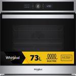 Whirlpool WOI4IS8PPM0SXA Forno Inox 17 funzioni, Pizza310° Cook4 Steam+ AirFry classe A+ 73Lt, Pirolisi+Idrolisi Made in Italy