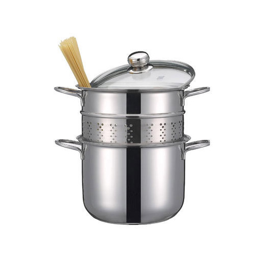 Inoxriv S.p.A. Set pasta con coperchio in vetro