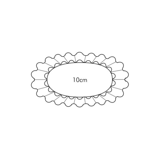 Tescoma Set 6 stampi ovali per tartellette delicia
