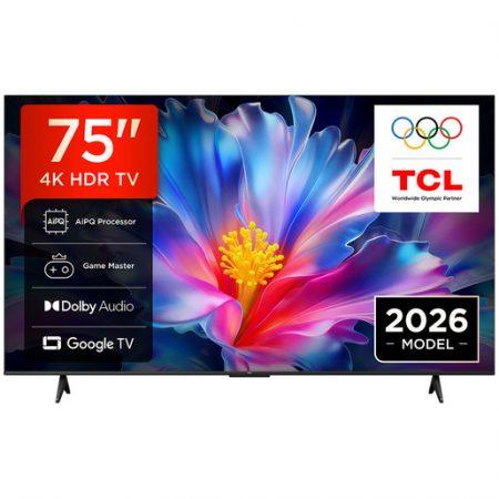 TCL P6L TV 75P6L 75” 4K HDR, Direct LED, Google TV, HDR10, Dolby Audio, Game Master, VRR, Google Assistant & Alexa, AirPlay 2