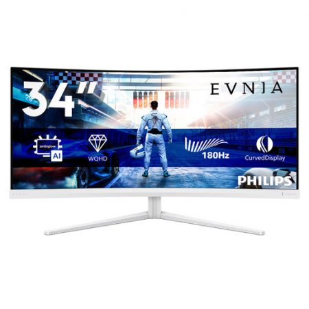Philips Evnia 5000 34M2C5501A/00 Monitor PC 86,4 cm (34'') 3440 x 1440 Pixel Wide Quad HD LCD Bianco