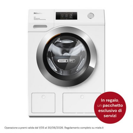 Miele WTW870 WPM lavasciuga Libera installazione Caricamento frontale Bianco