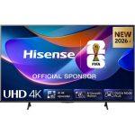 Hisense Smart TV 65'' 4K TV 65A6S, 60Hz, DTS Virtual X, VIDAA OS con 1000+ APP, HDR 10+, Game Mode Plus, Bluetooth, Wifi, Alexa Built-in, AirPlay2, lativ