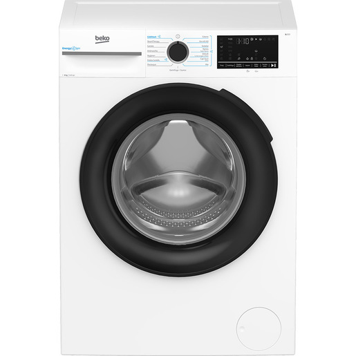 Beko b300 BMW89DB 8kg, Classe A-30%, Bianco, Motore Inverter 1400 giri, Display touch, Porta nera, EnergySpin™, Vapore